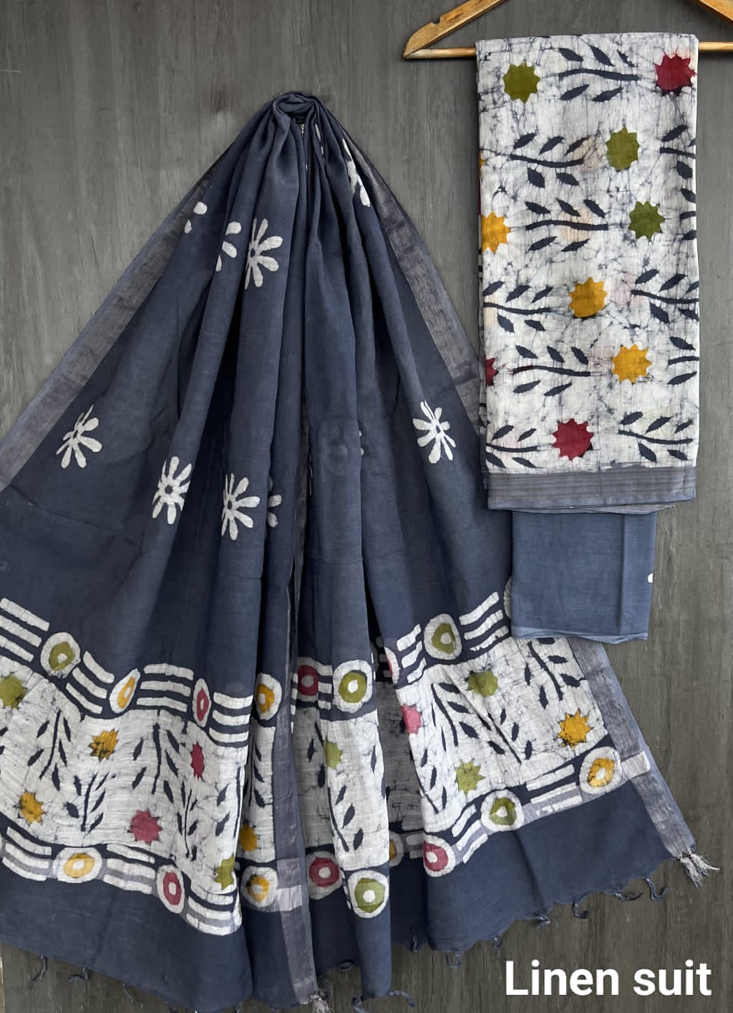 Pure linen suit/ salwar material - Eshana Collections
