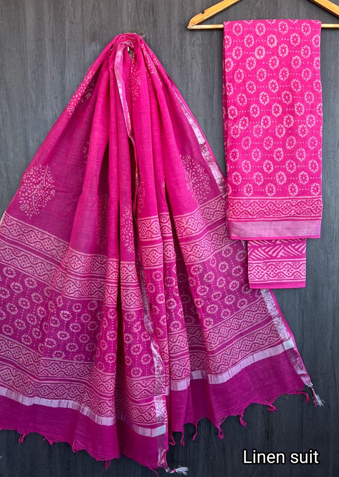 Pure linen salwar material - Eshana Collections