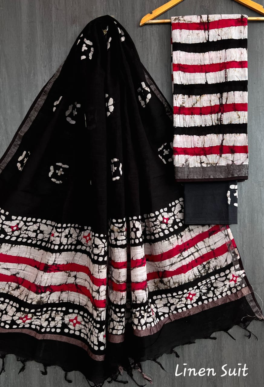 Pure linen salwar material - Eshana Collections