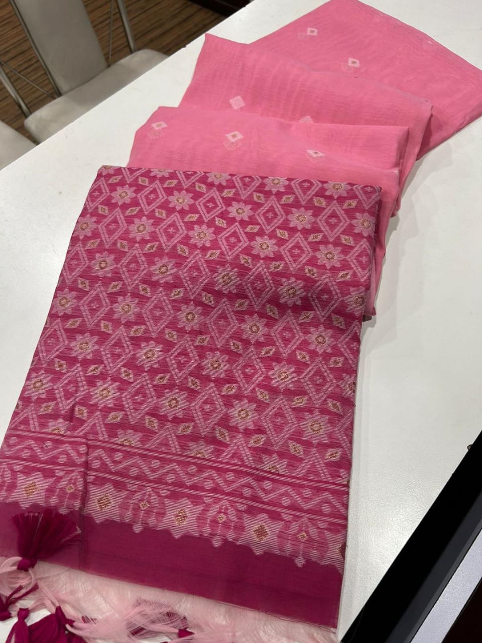 Soft Munga Cotton sarees - Eshana Collections