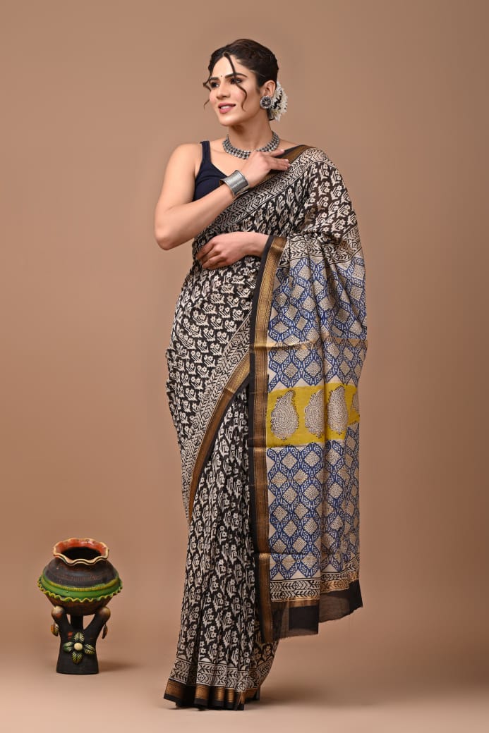 Maheshwari silk saree - Eshana Collections