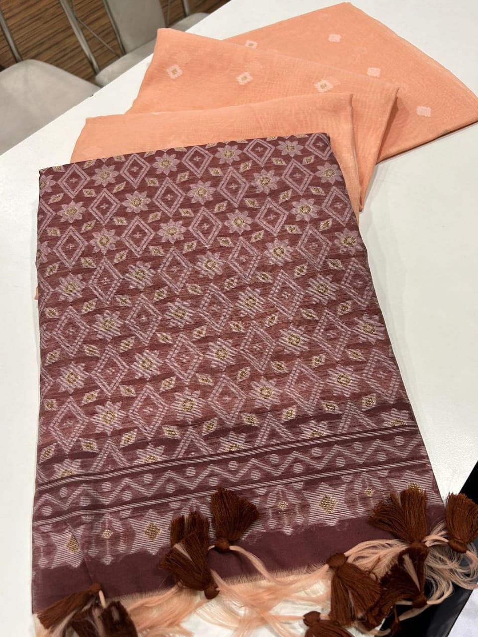 Soft Munga Cotton sarees - Eshana Collections