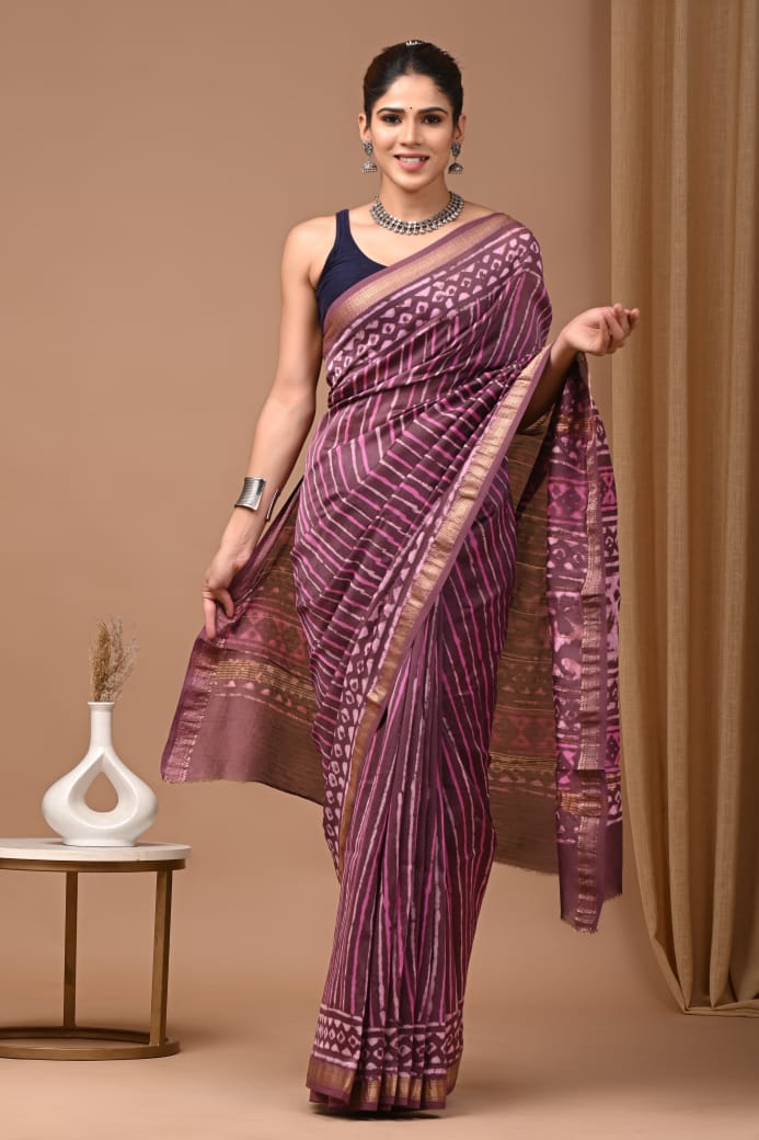 Maheshwari silk saree - Eshana Collections