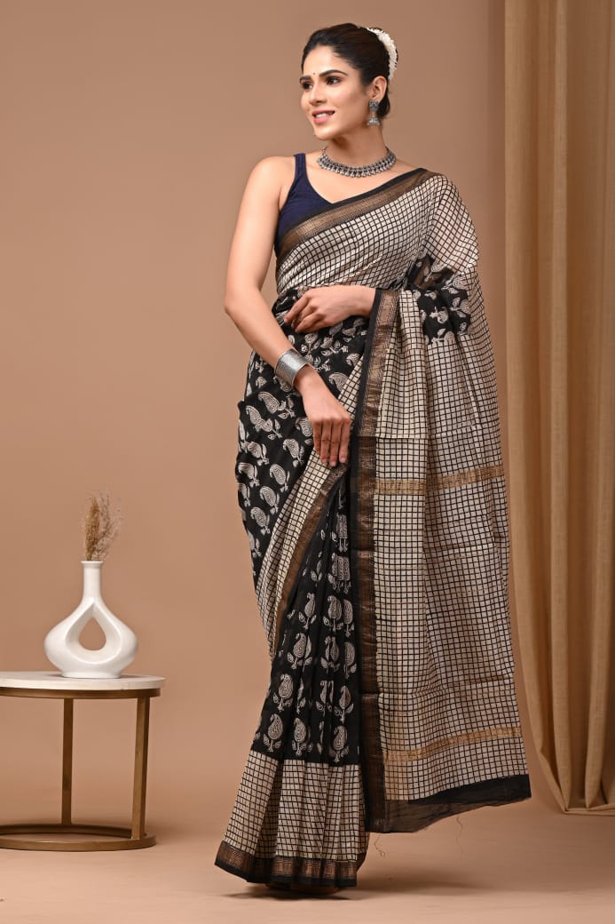 Maheshwari silk saree - Eshana Collections