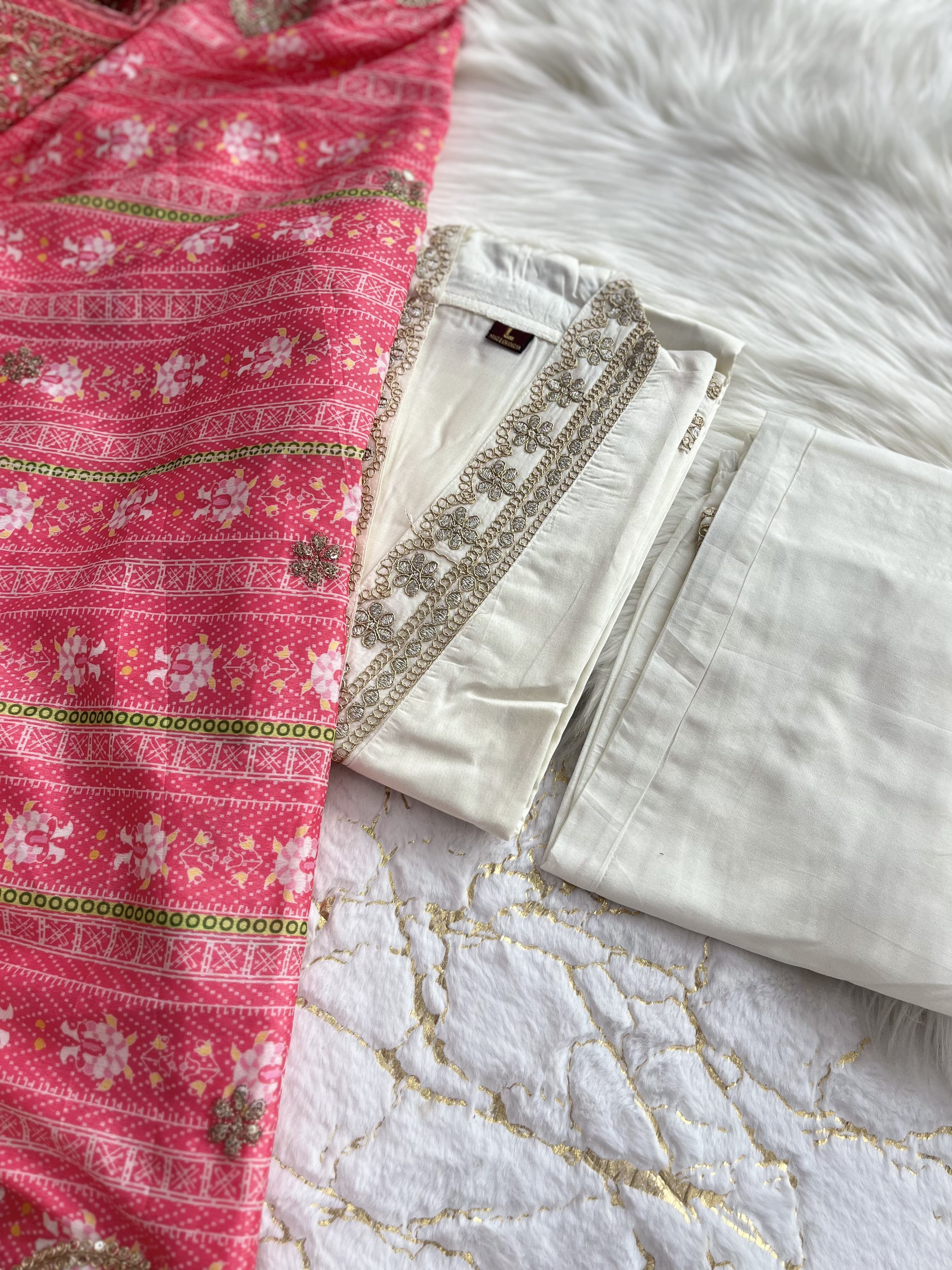 White salwar set - Eshana Collections