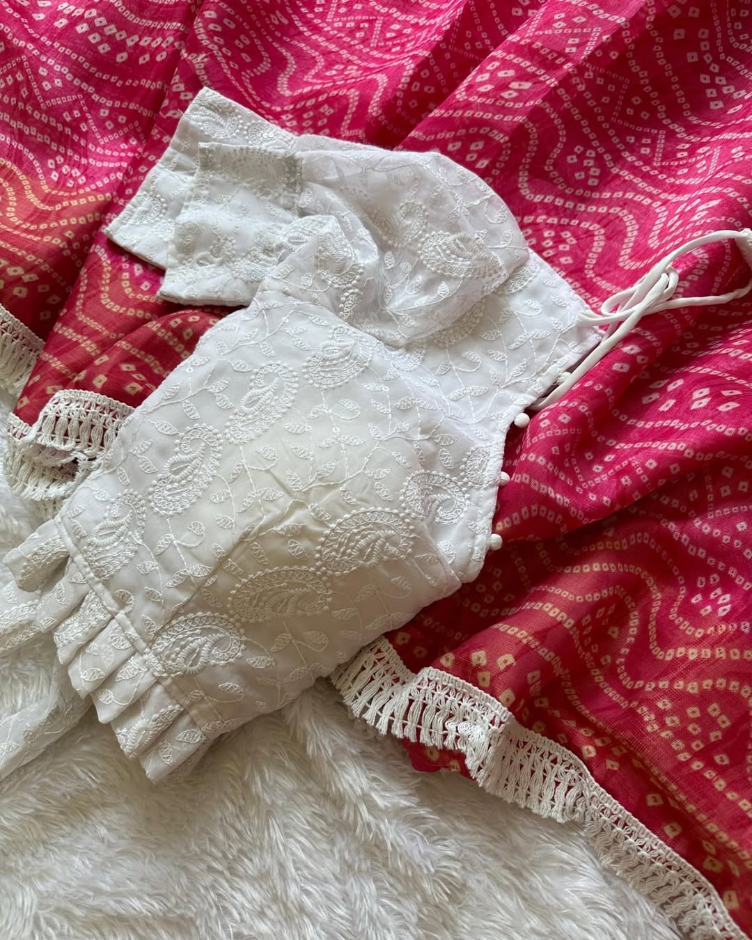 Soft mul cotton sarees with readymade blouses - Eshana Collections